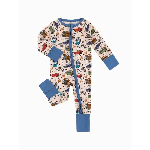baby boys' car themed bamboo romper jumpsuit cute cartoon - Temu