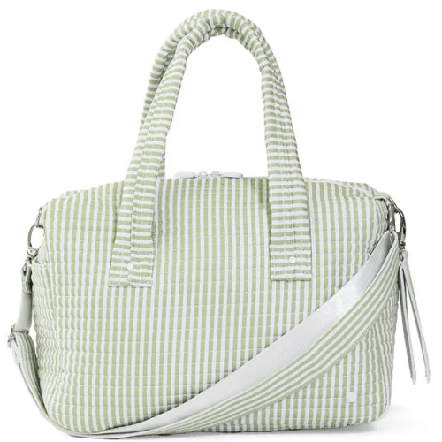 Quilted Stroller Bag - Pimlico Stripe Sage