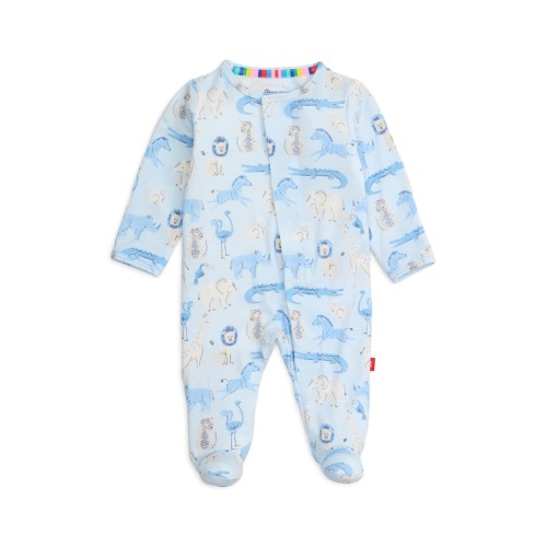 Jungle Jazz Print Footie, 0-3M