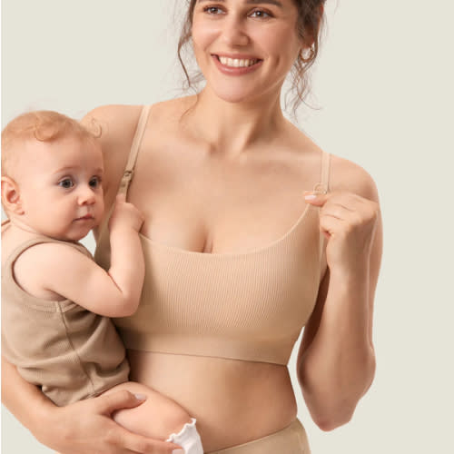Ribbed Scoop Nursing Bralette