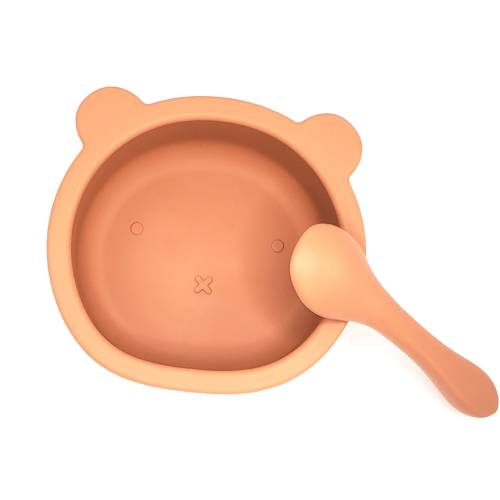 Silicone Suction Baby Bowl & Spoon Set: Toddler Feeding