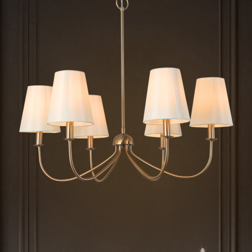 Rosdorf Park Abbiney 6-Light Dimmable Candle Style Chandelier with Adjustable Height & Reviews | Wayfair