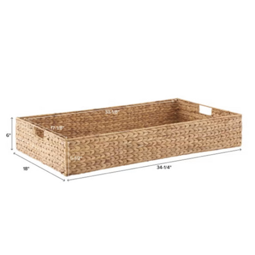 Water Hyacinth Coffee Table/Under Bed Bin | The Container Store