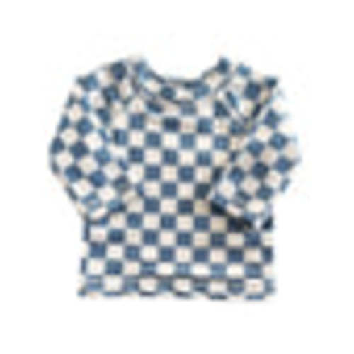 Blueberry Muffin Checkerboard / Maui Rashguard / UPF 50+ – SpearmintLOVE