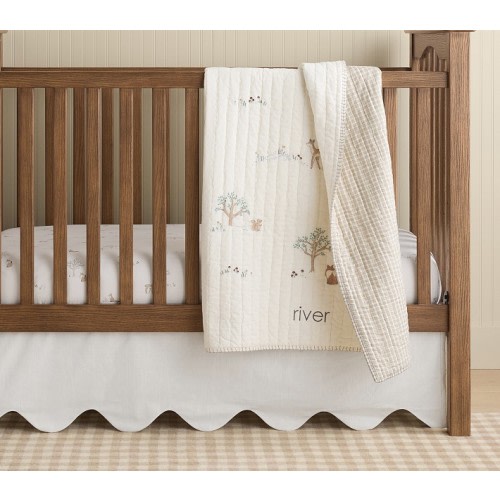 Rylee + Cru Woodland Organic Baby Quilt