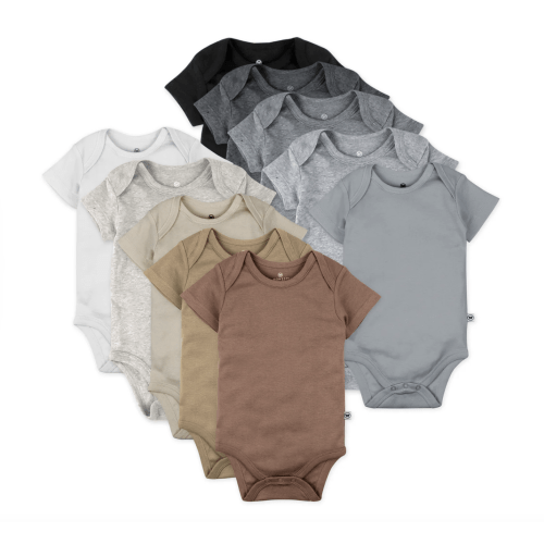 10-Pack Organic Cotton Short Sleeve Bodysuits | Honest Baby Clothing