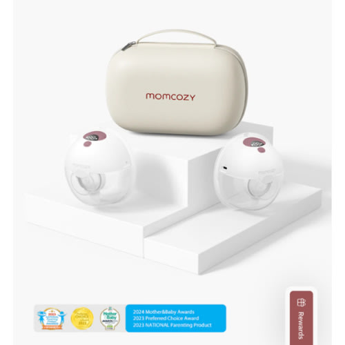 All-in-one M5 Wearable Breast Pump: Convenient & Discreet (Color Cozy Red)