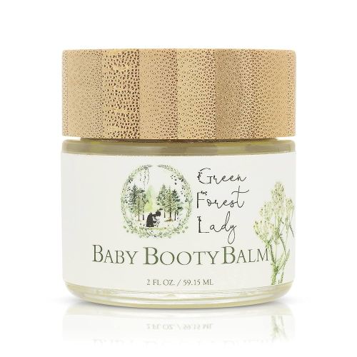 The Green Forest Lady Baby Booty Balm | Organic Diaper Cream | Baby Butt Cream | Soothing Diaper Balm | 2 Fl. Oz.