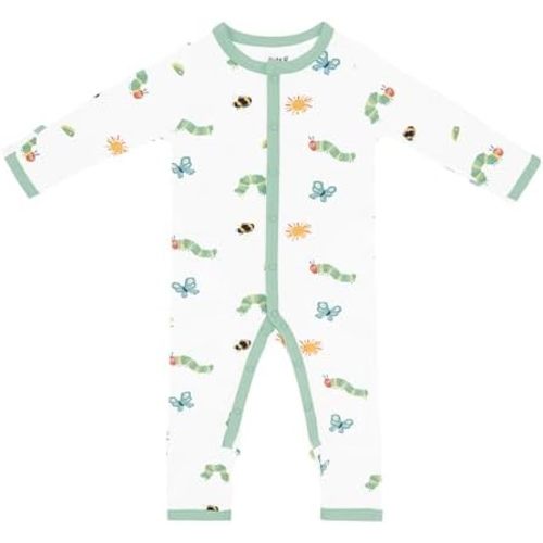 KYTE BABY Unisex Soft Romper with Snap Closure, 97% Rayon made from Bamboo, 3% Spandex,