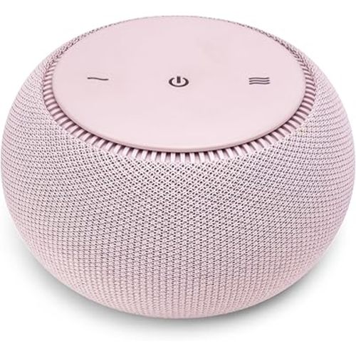 SNOOZ Pro - Smart White Noise Machine & Travel Case - Real Fan Inside, Non-Looping White Noise, Adjustable Tone & Volume - App-Based Remote Control & Sleep Timer - Blush