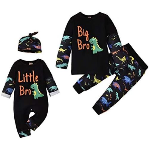 Aalizzwell Infant Baby Romper Jumpsuit Toddler Pants Set Brother Matching Outfits Boys Clothes
