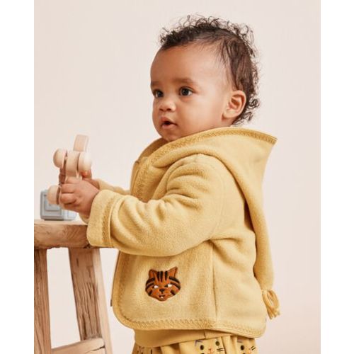 Baby Fleece Jacket - 3-6M - yellow