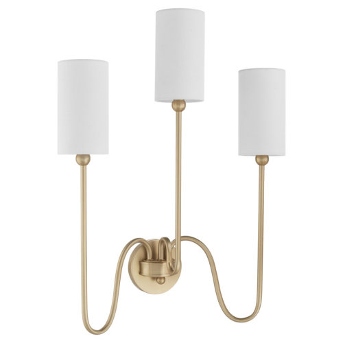 Ebern Designs CHARLOTTE 3 Light Wall Mount | Wayfair