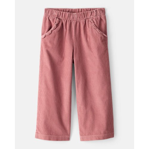 Toddler Girl Cotton Wide-Leg Pants - Pink - Carter's | Carter's