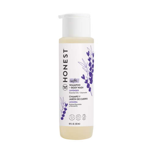 Honest Baby Shampoo + Body Wash, Calm Lavender, 18 fl. oz.