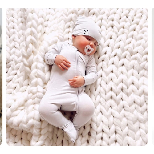 Cloud Grey Bamboo Convertible Footie
