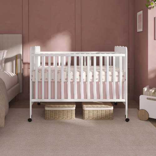 Dream On Me Carson 3-in-1 Convertible Crib, 54L x 31W x 40H in White