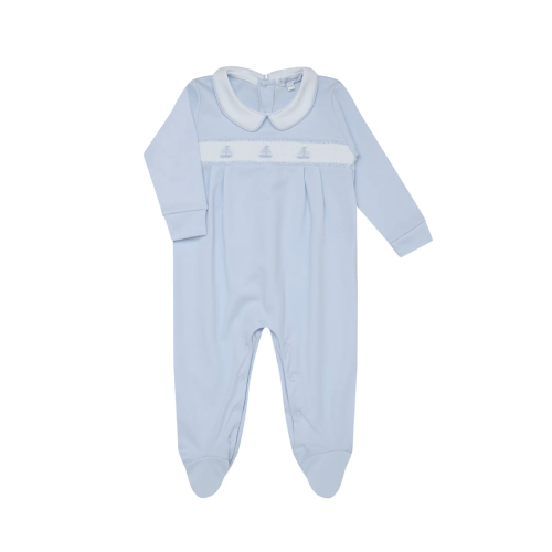 Nellapima - Sailboat Smocked Footie (Size: 0-3M)