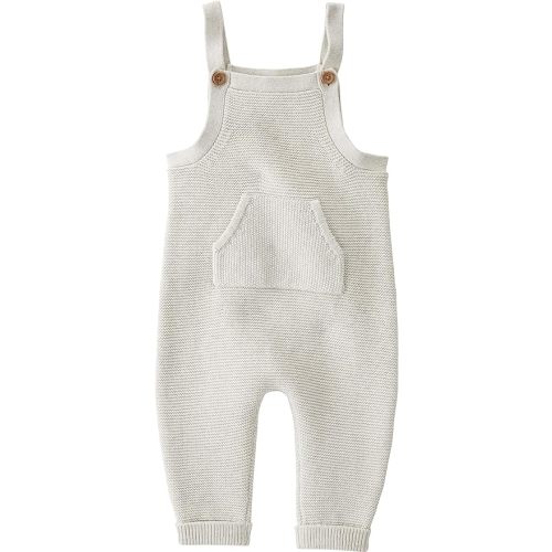 little planet by carter's Baby Girls Organic Sweater Knit Overalls