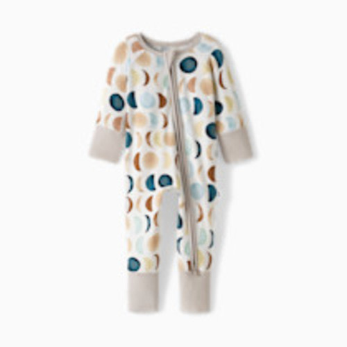 Little Sleepies Zippy Footie - Luna Neutral, 3-6 M