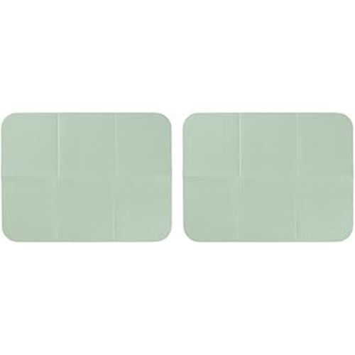 Ubbi On-The-Go Diaper Changing Baby Mat, Soft and Comfortable Diaper Bag Accessory Must Have for Newborns, Easy to Clean, Portable Folding Pad, Baby Traveling Accessories, Sage Green (Pack of 2)