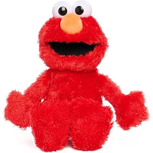 Sesame Street Tickle Me Elmo 13.5-inch Plush Doll, Laughs, Wiggles, and Giggles, Red, Kids Toys for Ages 18 Month by Just Play