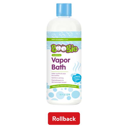 Boogie Bubbling Vapor Bath, Soothing Mint Eucalyptus, 18 fl oz