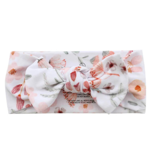 Printed Knit Bow Headwraps- Wren’s Wildflower