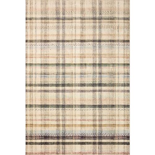 Loloi Chris Loves Julia Humphrey Collection HUM-02 Ivory/Multi 5'-0'' x 7'-0'' .38" Pile Height, Area Rug feat. CloudPile