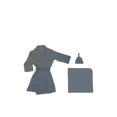 Toby Fairy Women's Robe and Matching Wrap 3 Piece Set Storm