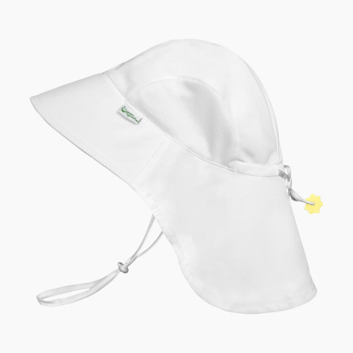 GREEN SPROUTS Adventure Sun Protection Hat - White, 0-6 Months