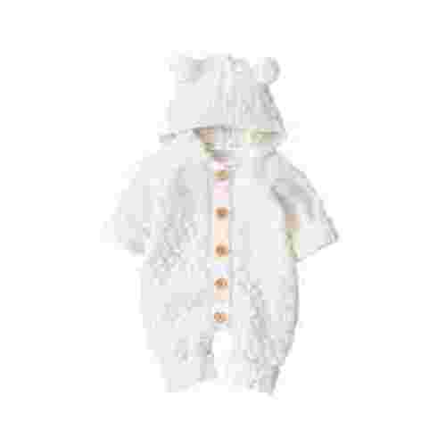 PINQI Sport Clothing for Baby Baby Girl Boy Winter Warm Coat Knit Outwear Autumn Winter Hooded Jumpsuit for 0 to 24 Months