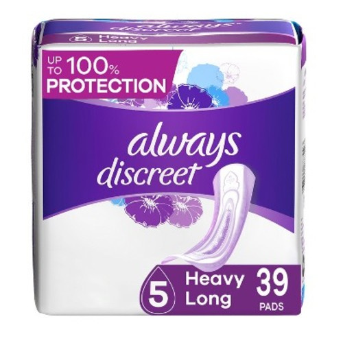Always Discreet Incontinence Pads - Heavy Absorbency