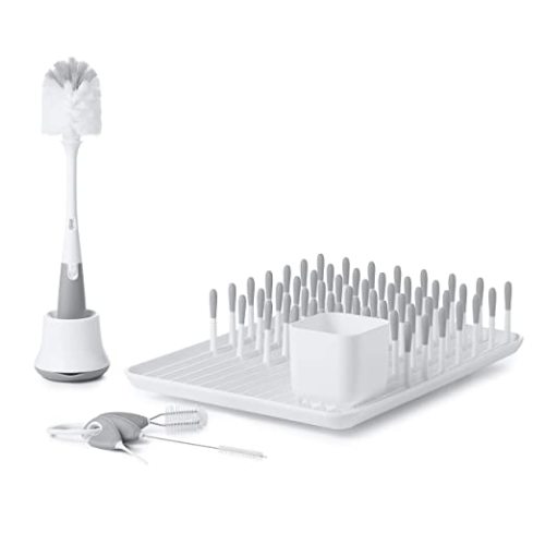 OXO Tot Bottle & Cup Cleaning Set, Gray - Cleaning & Drying Set