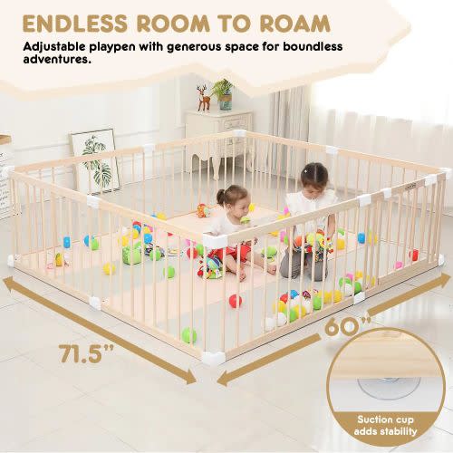 HARPPA Baby | Gate Playpen - 60x71.5x24 Inch