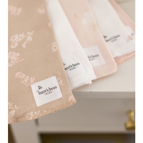 Golden Bee Organic Cotton Burp Cloths 5 Pack