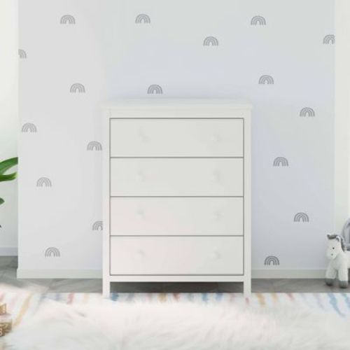 Storkcraft Alpine 4-Drawer Dresser - White