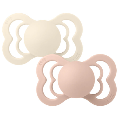 Supreme Pacifiers 2 Pack - Ivory/Blush – Bibsworld store US