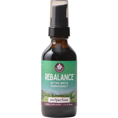 WishGarden Herbs ReBalance After Birth Hormonal, Postpartum Hormone Balance Supplement, Vitex Berry, Motherwort & St. John's Wort Tincture, Supports Mood & Hormonal Rebalancing, 2oz