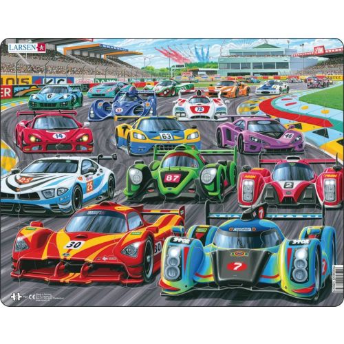 Larsen Puzzles Speed Racer 36 Piece Children's Jigsaw Puzzle