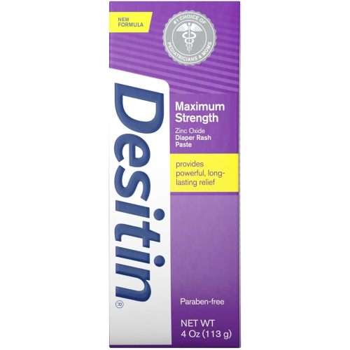 Desitin Maximum Strength Diaper Rash Paste 4 oz tube (Pack of 6)
