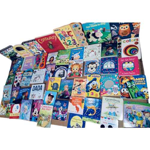 Lot of 10 Pounds (LBs) Children BOARD Hardcover TODDLER ABC Daycare Kids Books Instant Baby Library Set Love *Random Mix* Hard Free Shipping