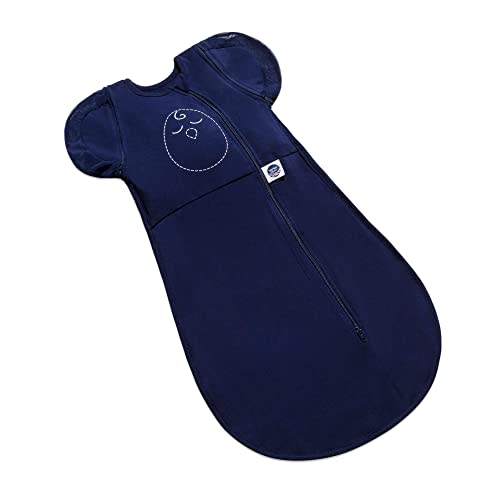 Nested Bean Zen One - Gently Weighted Swaddle, Newborn, 6.5-11 lbs, Arms Free/in/Out Swaddle, Helps to Reduce Moro (Startle) Reflex, Unisex, TOG 1.0, Machine Washable
