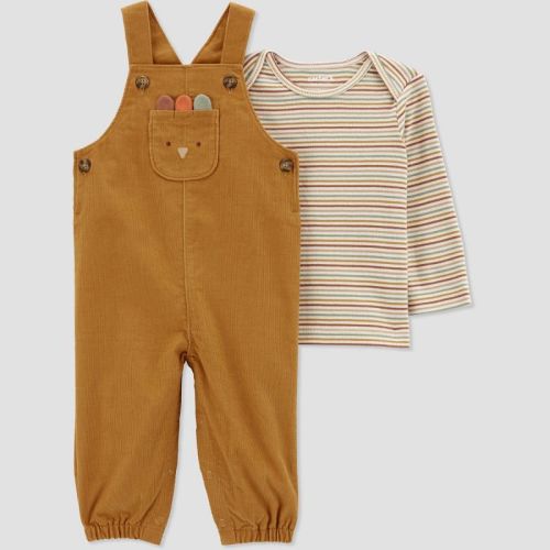 Carter's Just One You® Baby Boys' 2pc Turkey Undershirt & Bottom Set - Brown 12m