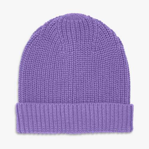 Baby knit beanie - Violet / 6-12