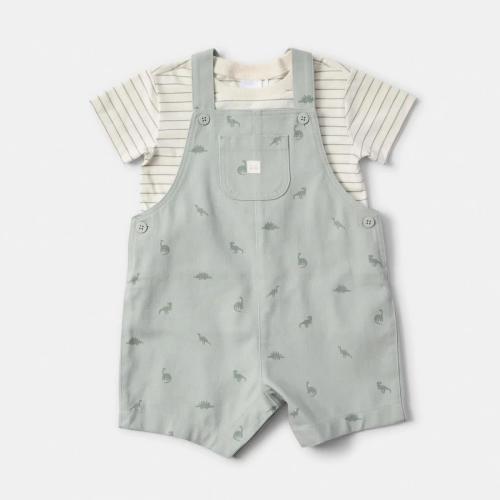 Short Sleeve Dungaree Set - Kmart