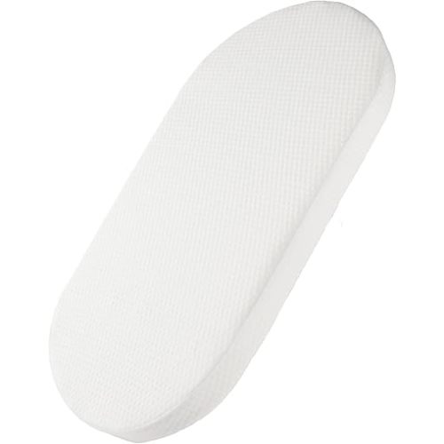 Mecc ecoh Baby Bassinet Mattress, 100% Breathable Cover, Water-Resistant Lining, Oval 30"x15"x2" Fit for Safety 1st/ Delta Children Slumber/Baby Delight Go with Me Slumber Rockin and Moses Basket
