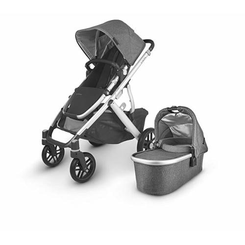 Vista V2 Stroller - Jordan (Charcoal/Silver/Black Leather) - Grey