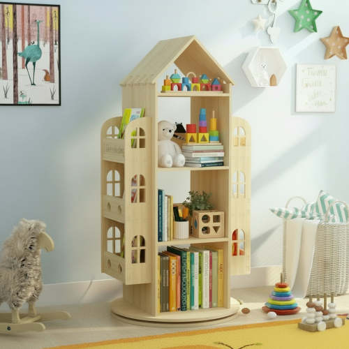 Montessori Rotating Bookshelf for Kids – Montefurniture