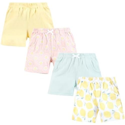 Baby Shorts 4-Pack | Color: Lemon Daisy | Size 3-6 Months